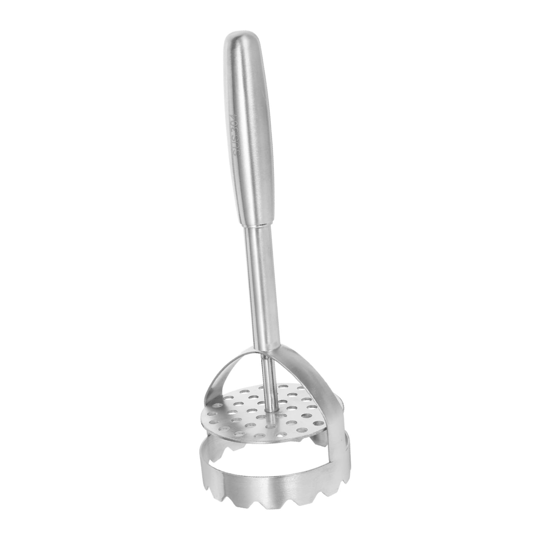 Edelstahl Kartoffelstampfer mit Ergonomischem Griff Multifunktionaler Gemüse Obststampfer Wiederverwendbarer Küchenhelfer für Feines Püree Spülmaschinenfest und Leicht zu Reinigen