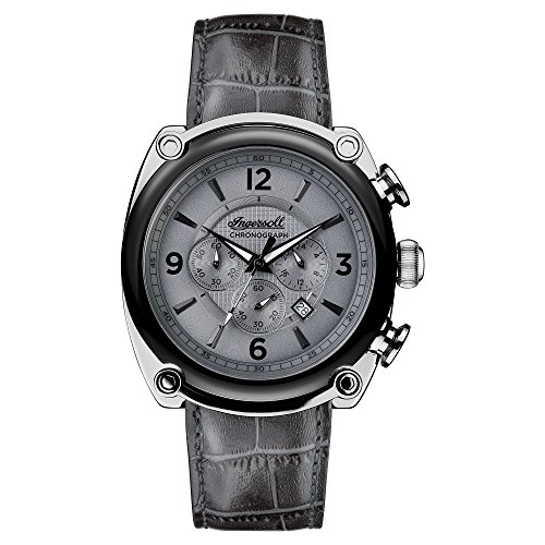 Preisvergleich Produktbild Ingersoll Herren Analog Quarz Uhr mit Leder Armband I01201
