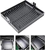 GRISUN Verstellbarer Kohlekorb 38-71 cm für 47183T-21 PS9900, Schwarzer Hochtemperatur-Kohlekorb für HC4518L PS9500 8500 6800 6500 SH19030119 SH19030219 SH9916 Ersatzteile