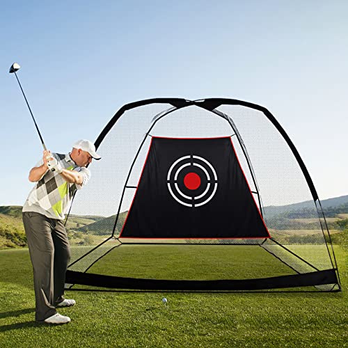Sharellon Golf Practice Net, Indoor Golf Hitting Net With Carry Bag And Target Cloth, 10X6.5Ft Golf Net Golfing At Home Swing Training Aids For Backyard Indoor Or Outdoor Use #TOP3