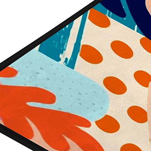 Tapis de cuisine antidérapant lavable pour sol carrelé sécurisé