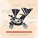 Baby Trend Double Infant and Toddler Stroller w/ Harness and Basket, Sit N' Stand, Stormy