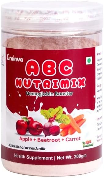 Nutri Mix Malt Milk Powder, 200G, Dry Fruits, Apple Beetroot Carrot Mix, Chemical Free, For Kids & Adults (3)