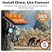 VOOPEAK Cellular Trail Camera, 2.5K Trail Cameras with Color Night Vision, Built-in SIM Card Live Streaming Pan 355° Tilt 90° Game Camera Solar Powered Motion Activated No WiFi Needed