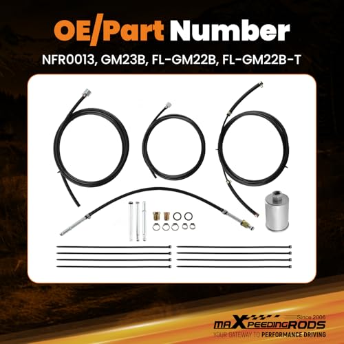 Image of maXpeedingrods Fuel Line Kit for Chevrolet GMC 1988-1997 Trucks, NFR0013 GM23B FL-GM22B FL-GM22B-T (Gasoline Only)