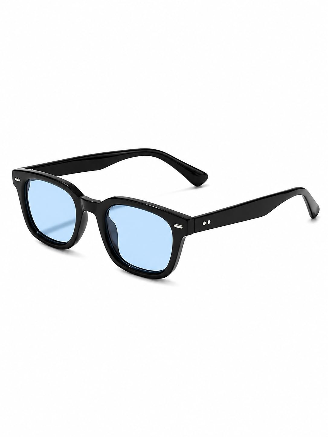 Black Frame Blue Lens Sunglasses-image-41