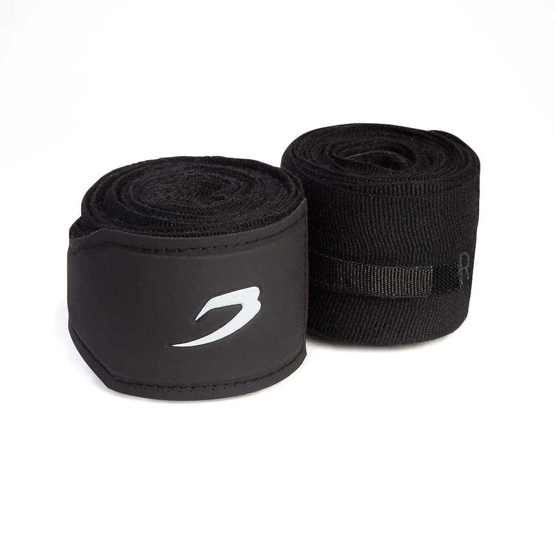 BOXRAW Professional Hand Wraps | Boxing MMA Adults Elasticated Bandages with Rubberised Straps & Free Carry Case