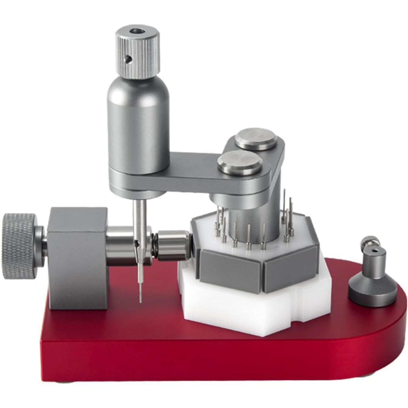Herramienta para quitar eslabones de reloj, ajustador de correa ajustable, diseño de metal duradero, fácil de usar, kit completo para reparaciones de relojes
