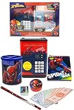 SRV Hub® Tirelire numérique avec personnage de dessin animé pour tout-petits, mini distributeur de monnaie et billets - Tirelire véritable avec mot de passe - Taille : 35 cm (tirelire Spiderman)