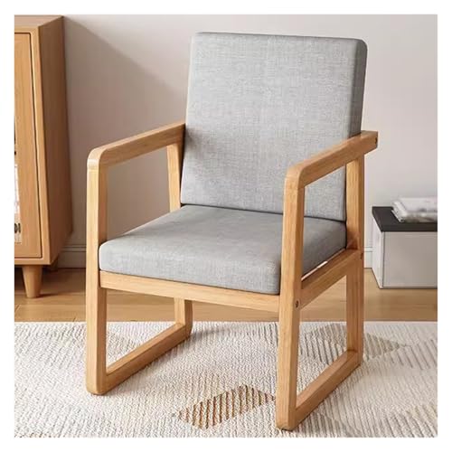 MEHWSAR Sillas de Comedor de Madera Sillas de Cocina Modernas de Mediados de Siglo for Comedor, cómoda Silla tapizada Decorativa Sillón Lateral con Patas de Madera Maciza(Style-1)