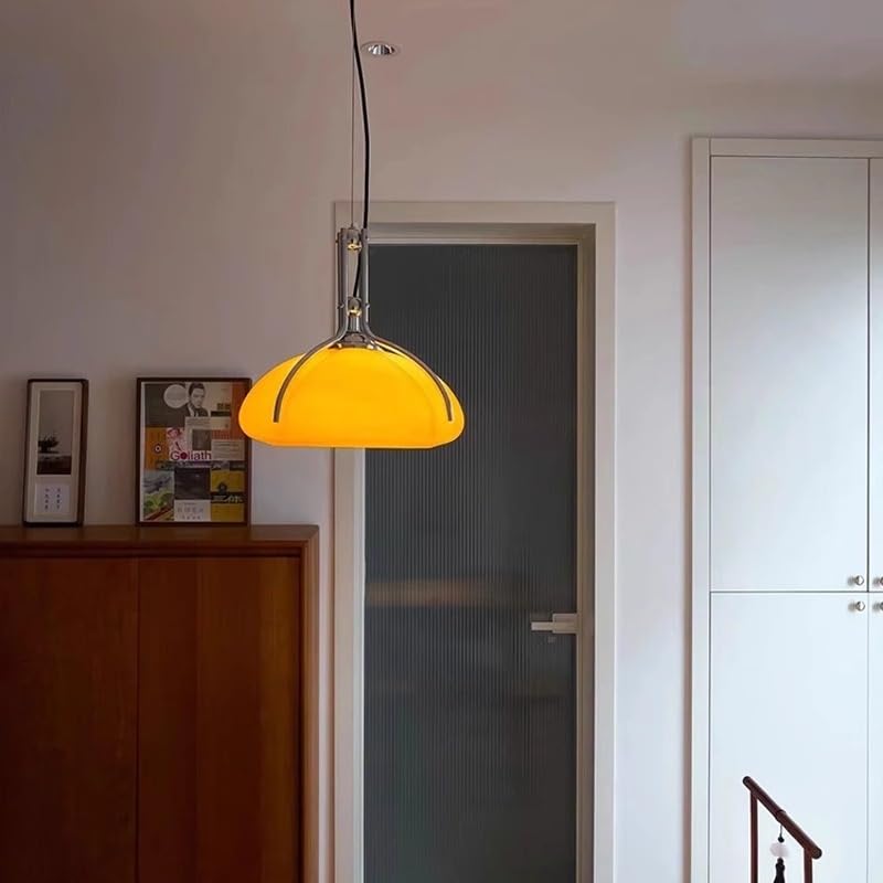 Suspension verre médiéval rétro E27 pour salle à manger