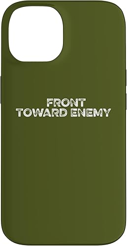 Funda para iPhone 14 frente hacia la mina enemiga militar veterano ejército Claymore Mines Case