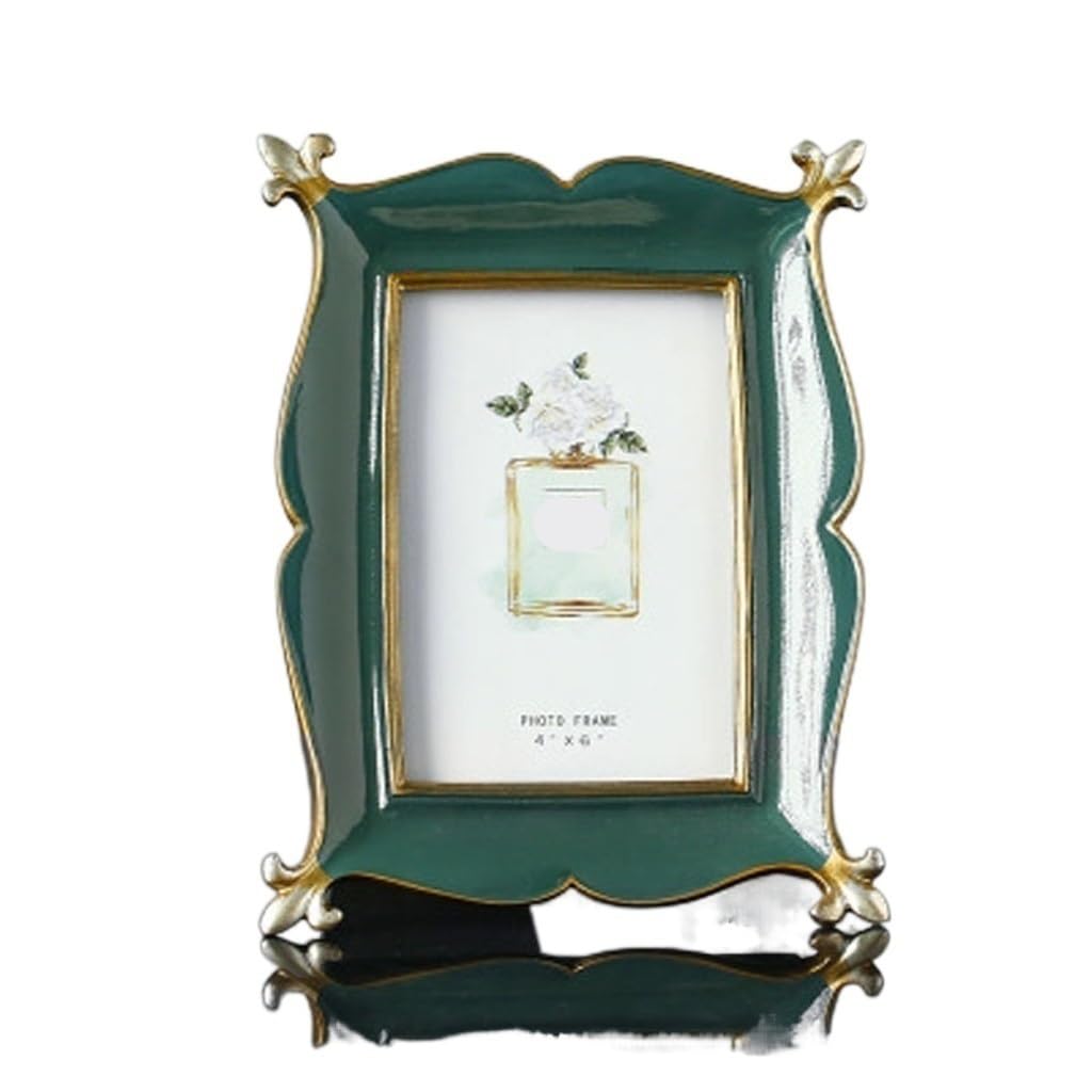 KLerDH Picture Frames, Photo Frame Vintage Resin Crafts Personalized Ornaments Gifts(D)
