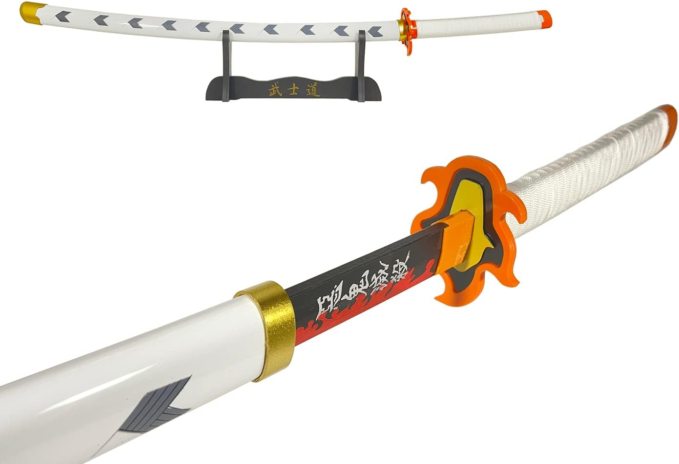 FEENOMENN Demon Slayer : Kimetsu No Yaiba - Katana replica wooden blade - KYOJURO RENGOKU