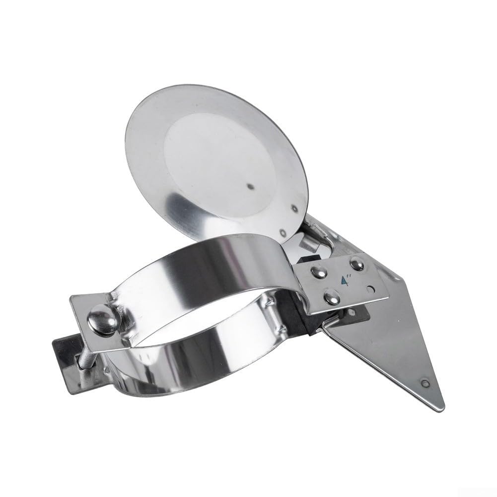 Tapa de lluvia de acero inoxidable T304 de 4 pulgadas con acabado industrial Premium