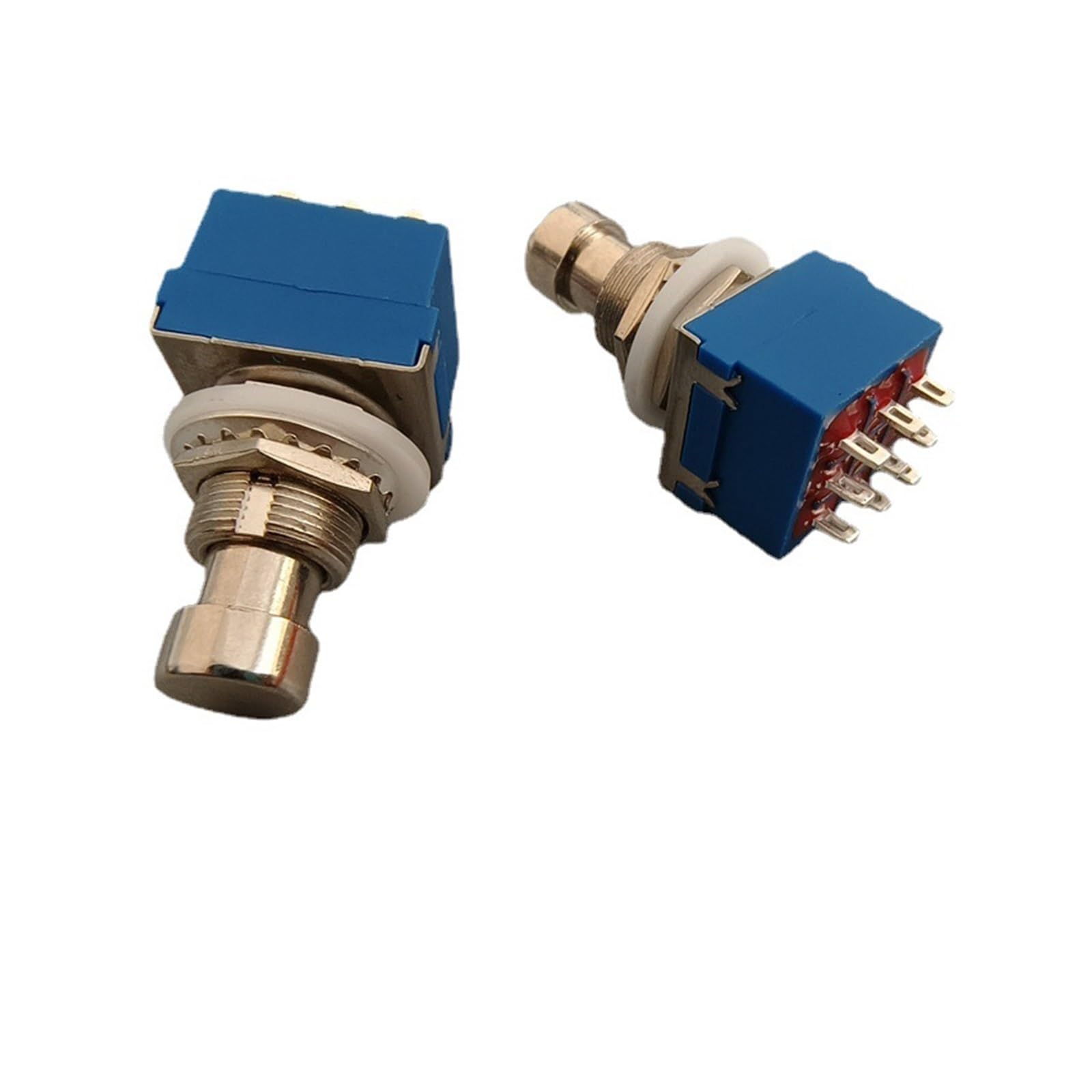 Interrupteur 3PDT bleu guitare pour réparer les faux contacts de pied