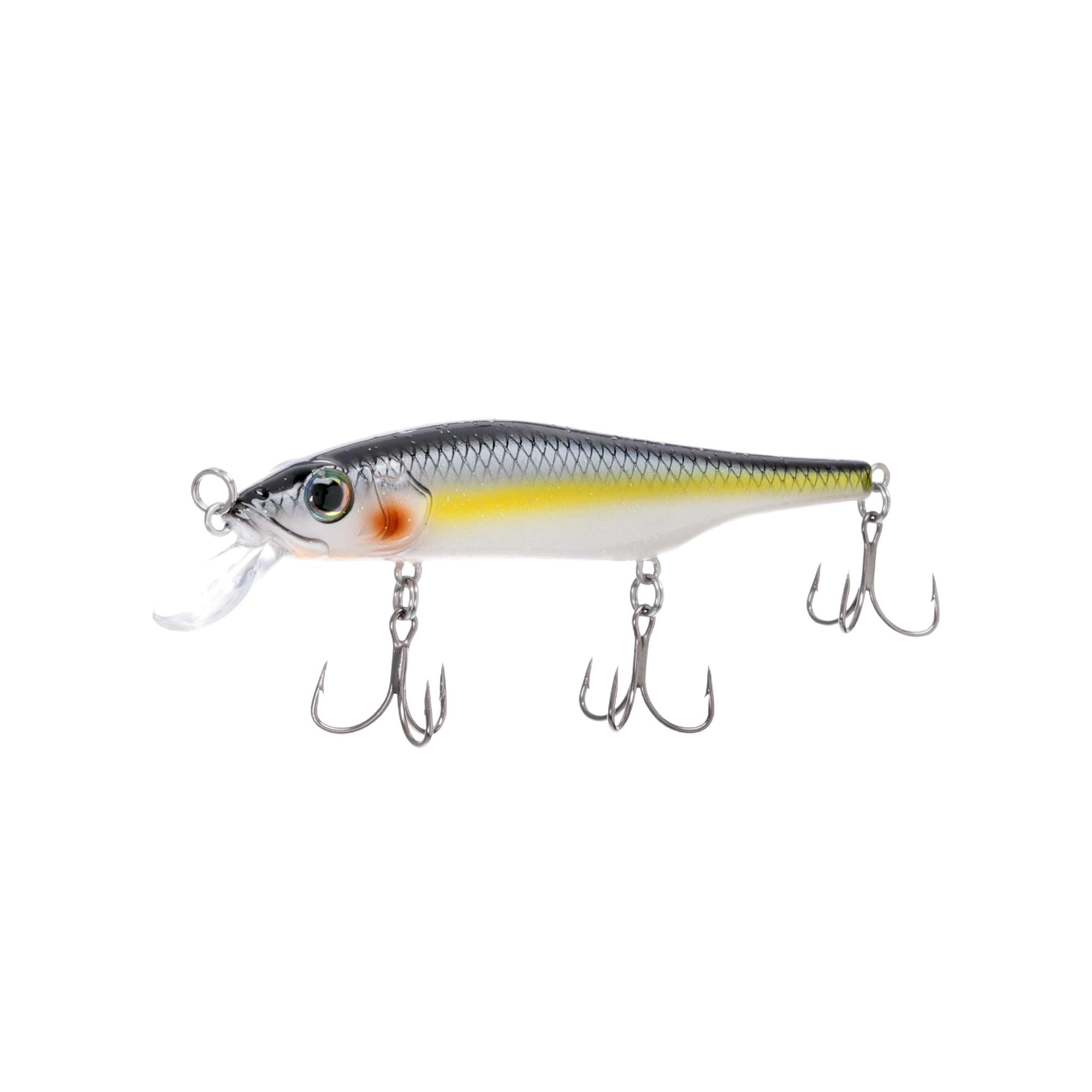 Bill Lewis Scope-Stik 120 Floating Jerkbait Fishing Lifelike Freshwater & Saltwater Lure with Mustad UltraPoint Triple Grip Hooks, Sneaky SHAD