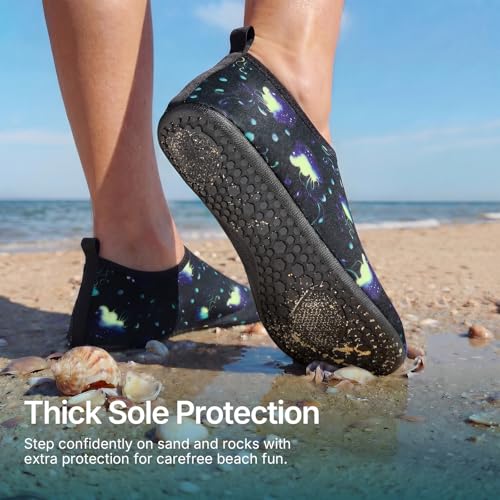 Image of Water Shoes for Women Men Quick-Dry Aqua Socks Swim Beach Outfits Barefoot Yoga Exercise Wear Sport Accessories Pool Camping Must Haves River Hiking Adult Youth Size