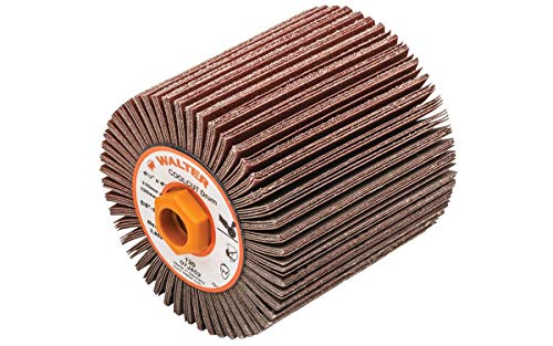 Walter 07J452 COOLCUT Linear Finishing Flap Abrasive Drum - 120 Grit, 4-1/4 in. Surface Finishing Drum. Finishing Products and Accessories