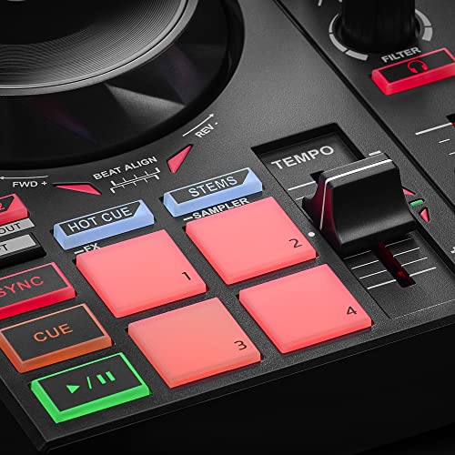 Hercules DJControl Inpulse 200 MK2 – Compact DJ Controller with LED Light Guides, Enhanced Features, and Compatibility with DJUCED & SERATO Software by Hercules - Image 2