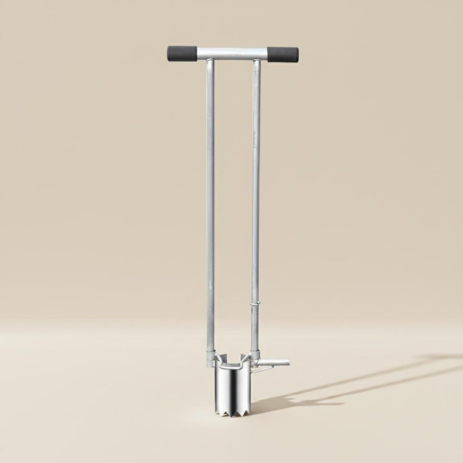 Trapiantatore Manuale da Giardino Trapiantatore Piantabulbi Digger Seminatore Asta Lunga in Acciaio Zincato per Trapianto Rapido Senza Piegarsi con, 8CM