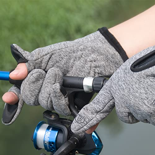 Ljcute Winter Fingerless Fishing Gloves For Men & Women, Water Repellent & Anti-Slip Cold Weather Touchscreen Warm Cycling Gloves For Motorcycle Work Bike Driving Hunting Ski Running Hiking #TOP6