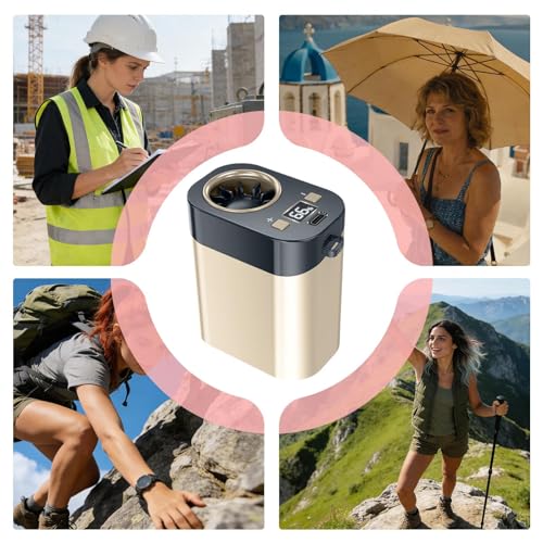 Ventilador portátil para combatir el calor en el hogar y excursiones con mini clip recargable 5