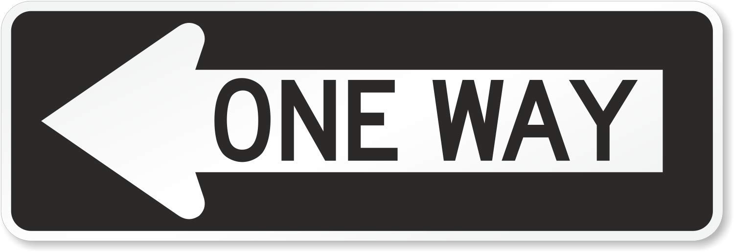 SmartSign - X-R6-1L-EG-12x36-M1 One Way MUTCD Sign With Left