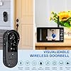 TKMARS Sonnette sans Fil avec Caméra 1080P Étanche, Visiophone Vidéo Extérieur avec Écran 4.3" Double Audio & Enregistrement, Interphone Vidéo sans WiFi/Appli, Vision Nocturne, Portier Vidéo #1