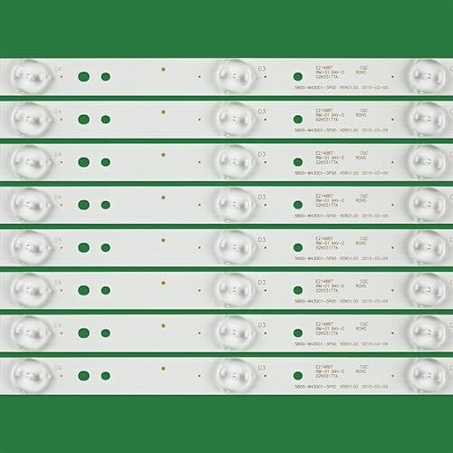 Ficha técnica XIAOXSIO 30set 5LED 405mm tira de LED for Polaro TQL43F4PR001 5800-W43001-3P00 5835-W43002-2P00 RDL430FY 43X5 43LES70T2 43K2 - Fernando Cortés