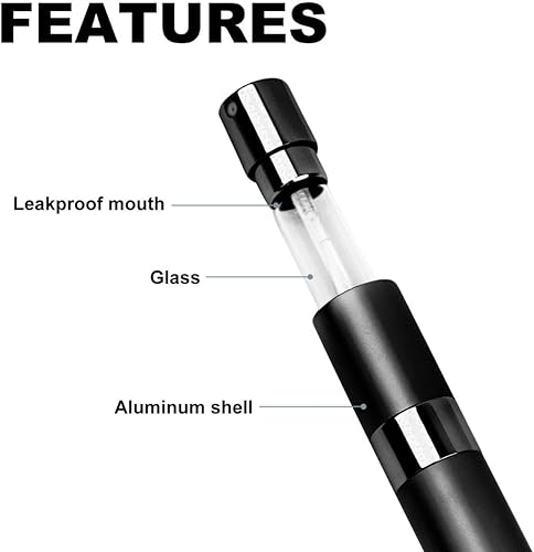 Miniatura 4 de 10 botellas recargables de atomizador de perfume de 0.3 fl oz, botella de spray de viaje de colonia, mini spray vacío para recargar, rociador