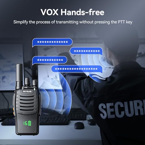 Image of Retevis H777H Two Way Radios Rechargeable, Compact Walkie Talkie (20 Pack) | Business FRS Radios for School, Events, Intuitive Power Channel Display, USB-C, Emergency Alarm, Flashlight, Ready to Use