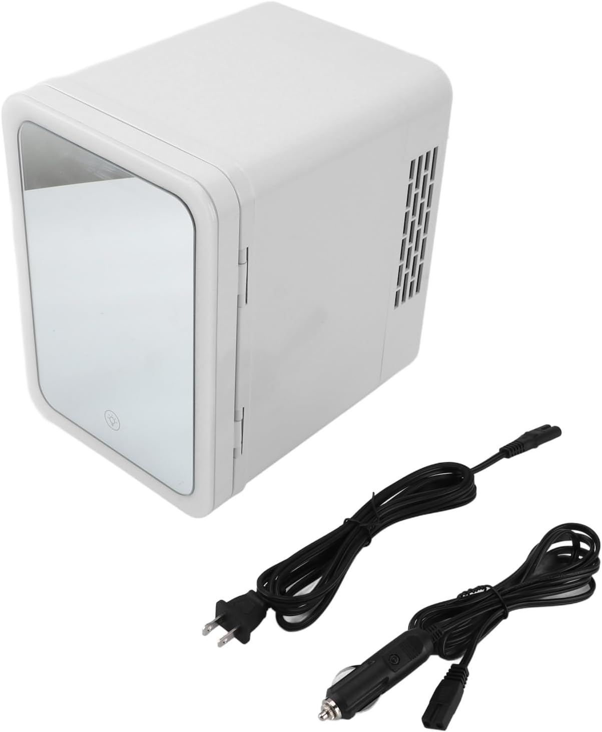 4L Small Refrigerator Cooler and Warmer, for Refrigerating Makeup Skincare and Food Mini Fridge for Bedroom Mirror Car Fridge for Mask Cosmetics Beverages (US Plug 110V)