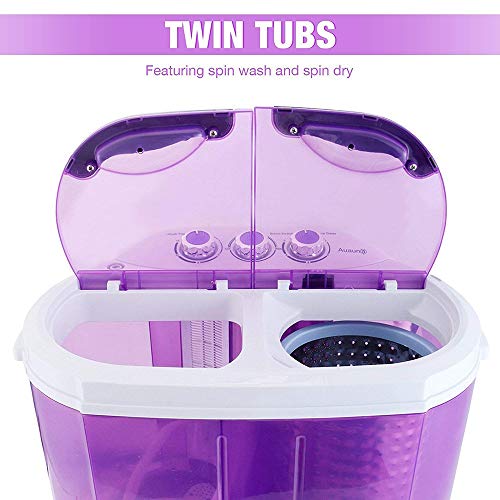 Display4top 3.6 KG wasmachine Mini wasmachine(paars) - Image 4