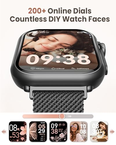 Image of Smart Watches for Women Men, 1.83 inch HD Smart Watch for Android iPhone with Calls /Messages /Notifications, Sleep /Heart Rate /SpO2 /Blood Pressure Monitor, 110+ Sports Modes Fitness Watch, 1000mAh Battery