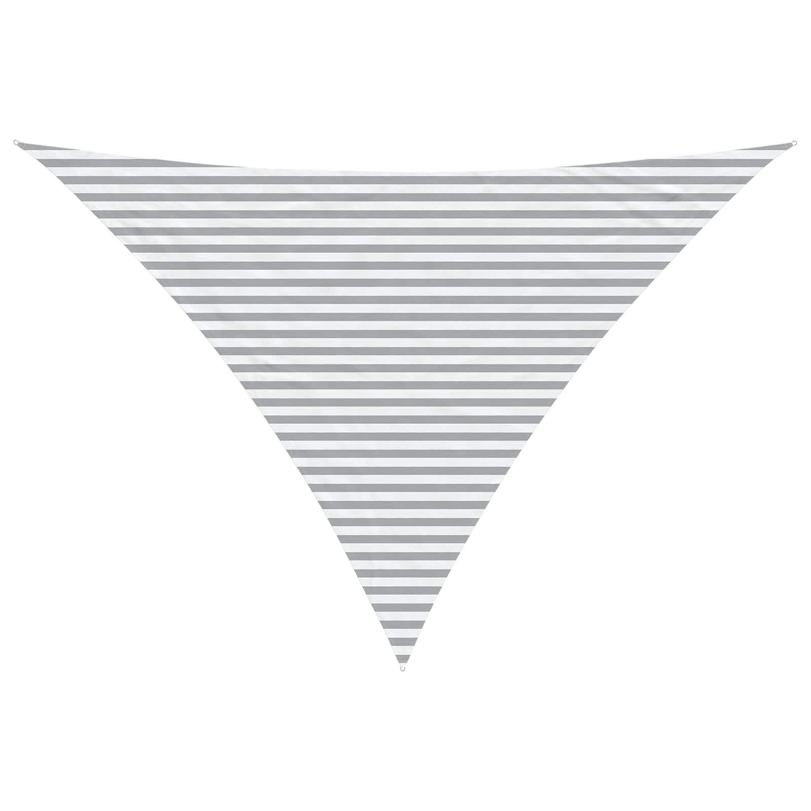 vidaXL Sun Shade Sail Light Grey and White 5 x 5 x 6 m, Outdoor Living Solution, Triangular UV-Resistant Shade Sail, Modern Patio Canopy for Garden, Balcony, Playground Protection