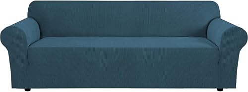 Miniatura 33 de H.VERSAILTEX Funda elástica para sillón, cubierta de sofá, protector de muebles, alto spandex, cuadros pequeños, jacquard tejido, fundas de sofá