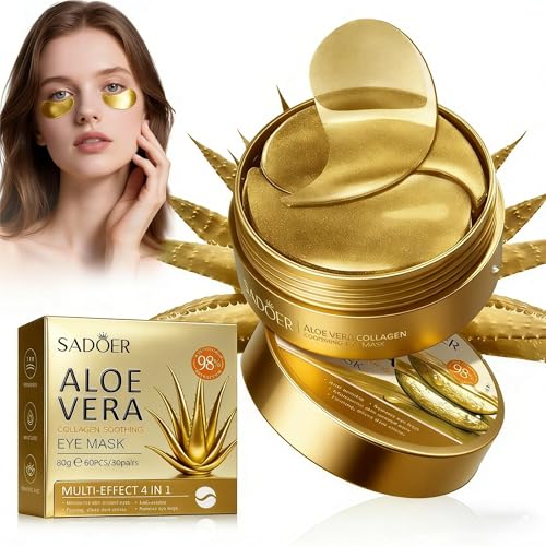60 Parches Máscara De Ojos De Colágeno, De Gel Refrescantes, Tratamiento Intensivo Para El Contorno De Ojos, Suaviza La Apariencia De Bolsas Y Ojeras