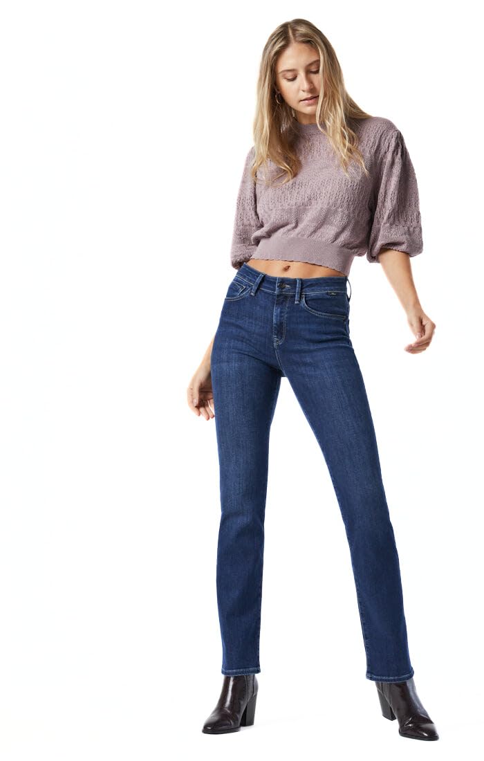 Mavi Women's Viola High Rise Straight Leg Jeans