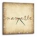 3dRose Image of The Text, Namaste - Wall Clock, 13 by 13-Inch (DPP_216420_2)