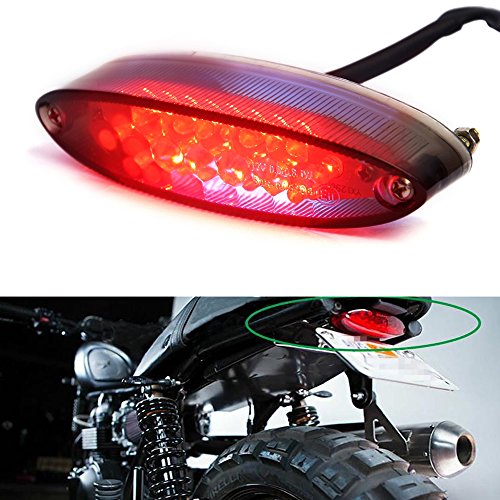 12V 28 LED Motorcycle Brake Stop Running Tail Light License Plate Lights For
