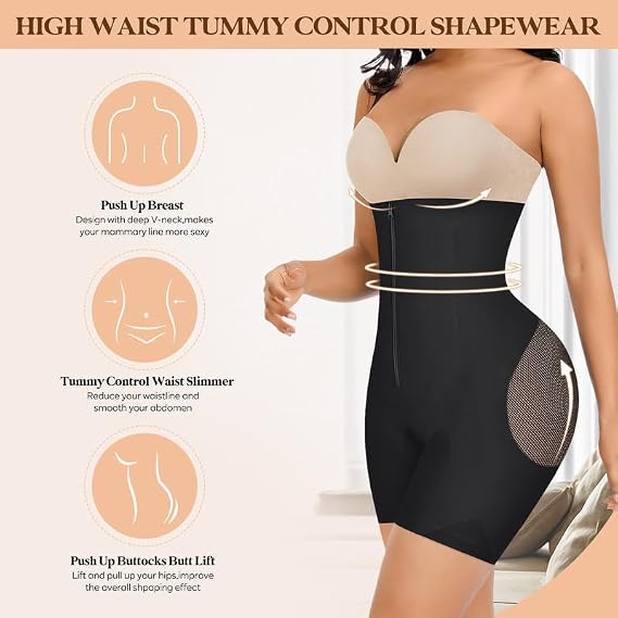 Popilush Shapewear Shorts With Tummy Control