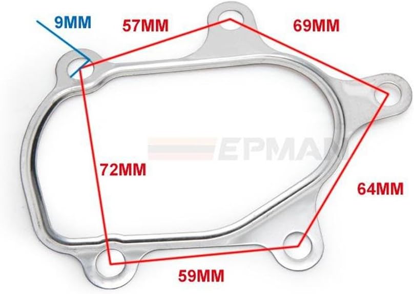10 Pair/Lot Turbocharger Gasket Kit T25 K14 Exhaust Turbo Turbine Gasket Ducato Master For Iveco Daily Fiat Ducato 466974