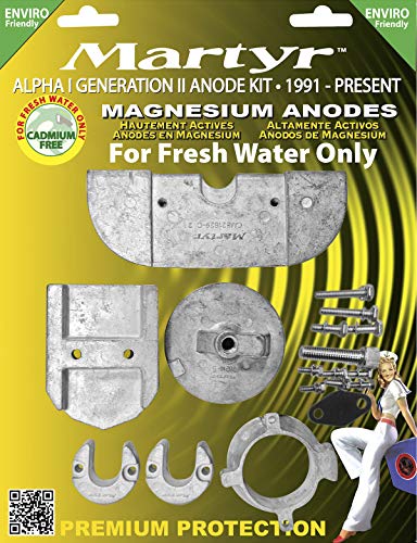 Martyr CMALPHAKITM, Magnesium Alloy Merc Alpha Gen II Mercury Anode Kit