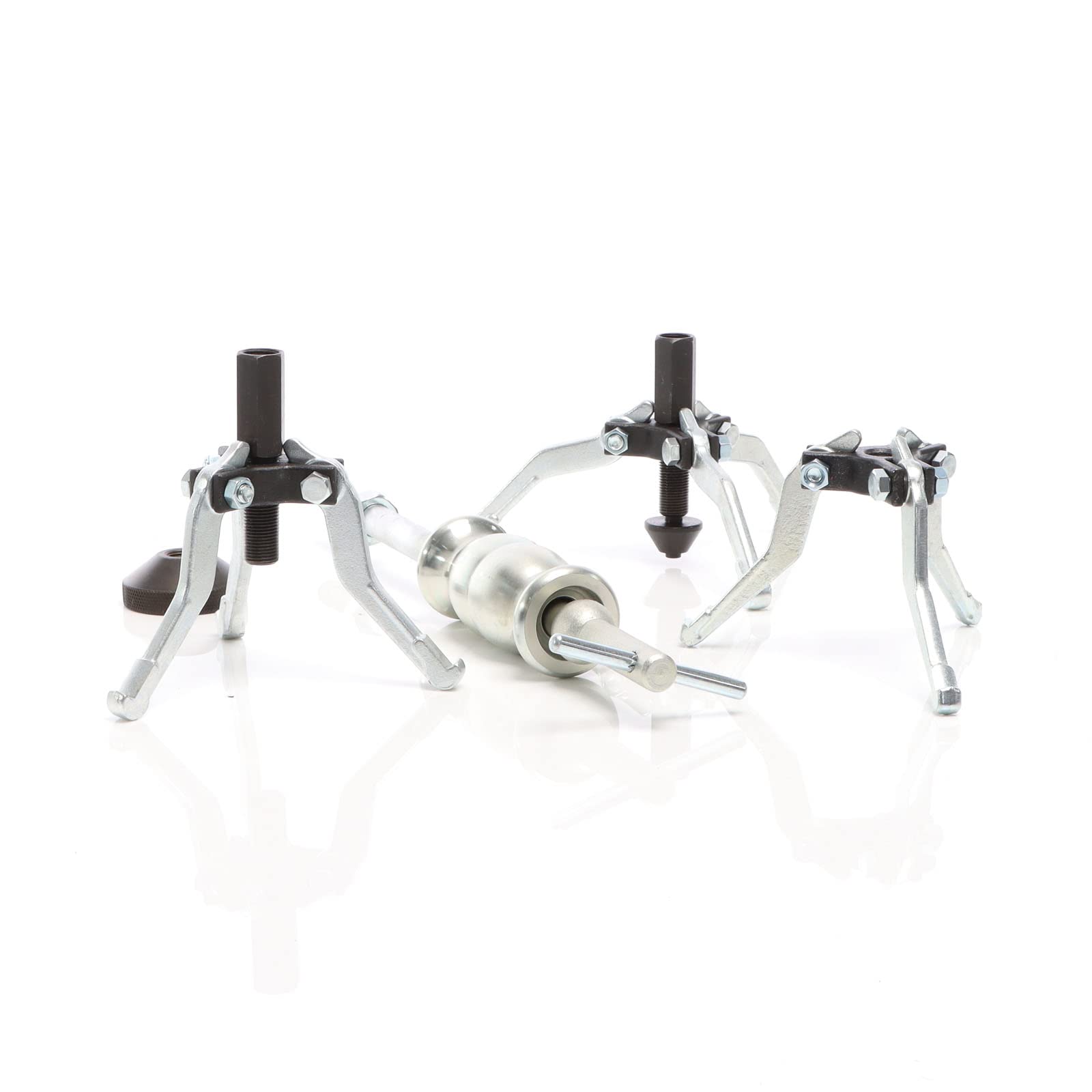 XPOtool Set 5 Pezzi estrattori a 3 Bracci per Cuscinetti Interni ed Esterni con Martello Scorrevole