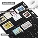 10 Sheets 20 Pages Postage Stamp Album Pages, 5 Pockets 7.7X 1.97in Stamp Collection Inserts, 9 Hole Standard Stamp Collecting Album Sleeves for Stamp Collection Binder IS010510