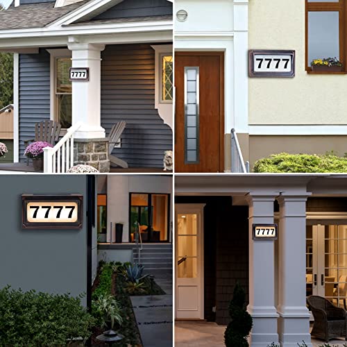 Timeflies Solar Powered House Numbers, Address Sign Led Outdoor Plaque Lighted Up For Home Yard Street. #TOP5