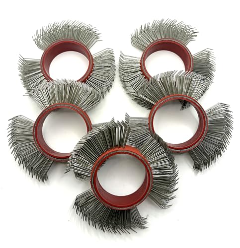 5 PCS, Abrasive Coarse Wire Wheel for Surface Blaster, 23mm Bristle Blasting Belt for Fast Rust, Paint, Corrosion Removal (0.7mm Stainless Steel, a Box with Five Belts) - Thumbnail 4