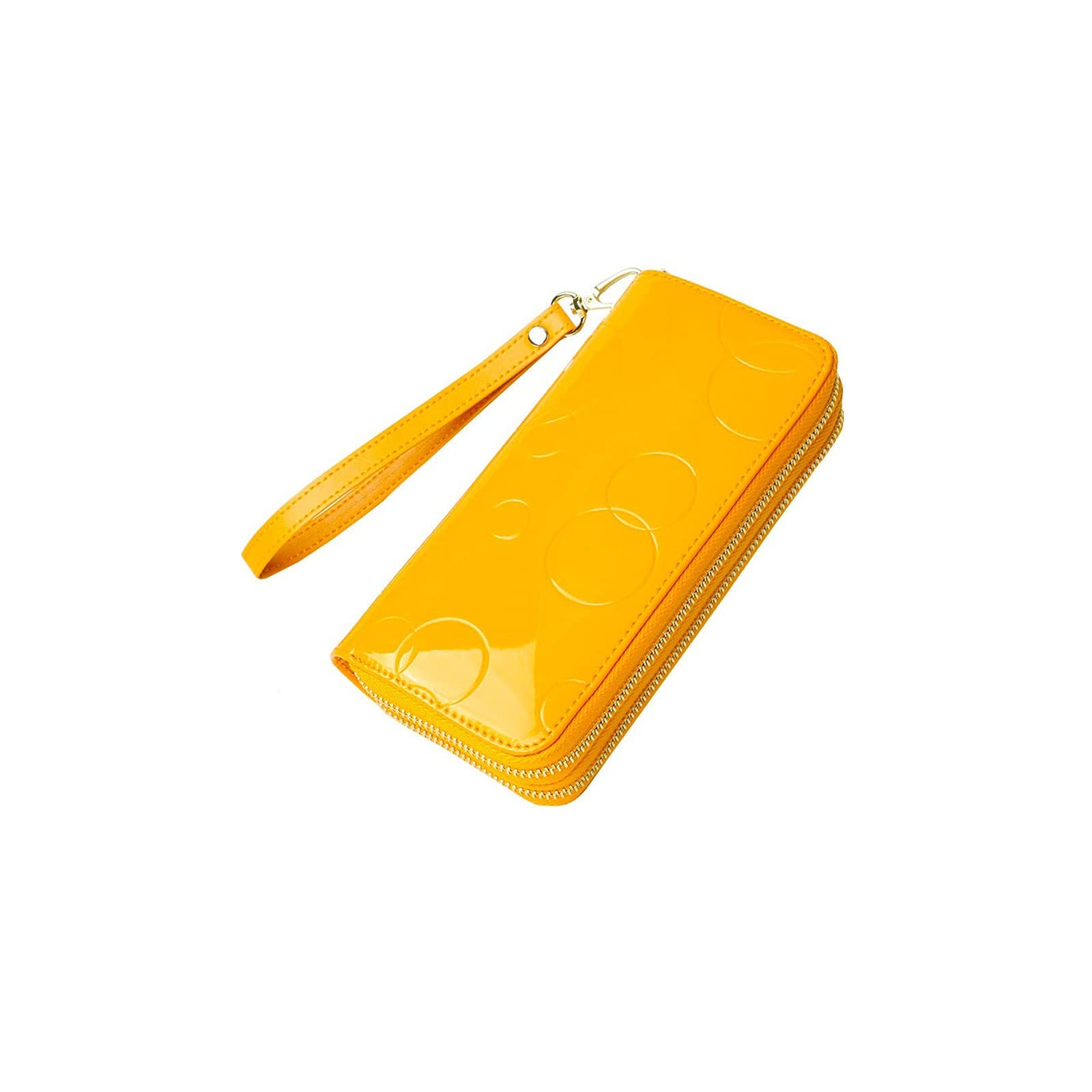 Portmonetki dla kobiet damskie portfele długie damskie portmonetki podwójny zamek błyskawiczny duża pojemność torba na telefon etui na karty damskie opaska na rękę torebki na pieniądze,