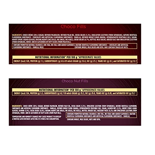 Image of Sunfeast Dark Fantasy Choco Nut Fills, 375g| Original Filled Cookies with Nuts